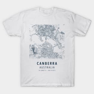 canberra simple map T-Shirt